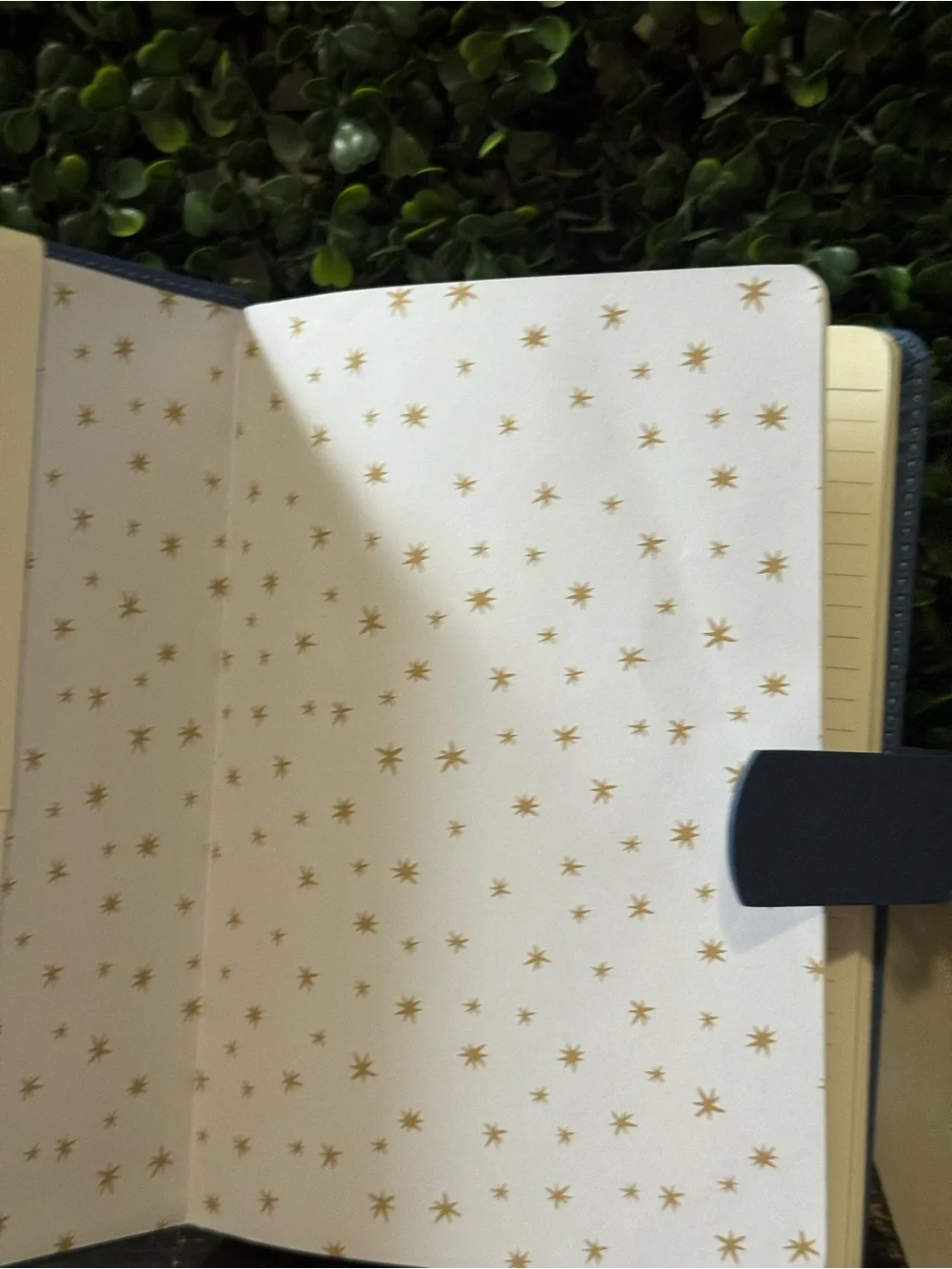 Deluxe Journal/Diary Notebook Blue Faux Leather w/ Closure
